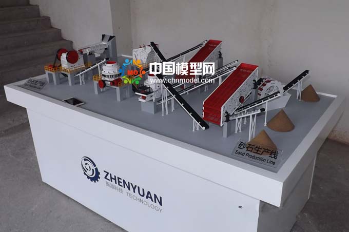 砂石生產(chǎn)線模型，碎石生產(chǎn)線模型