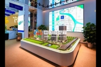 售樓部正常使用三類沙盤模型，建筑區(qū)域和戶型